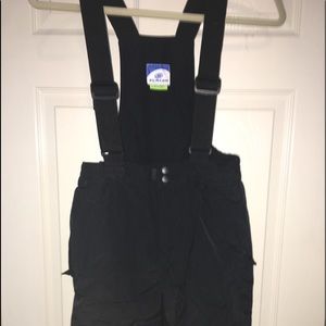 Kids ski pants black